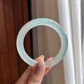 冰种晴底圆条手镯 52圈 天然缅甸A货翡翠（yc495947）