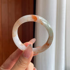 糯冰红翡特色翡翠贵妃镯（55.5mm）（yc354248）