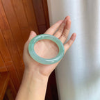 冰种晴绿底翡翠圆条（56mm）（yc247174）