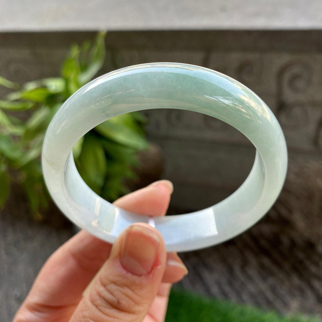 细糯种淡晴底平安镯（56.8mm）（yc311873）