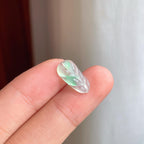 裸石冰种飘绿花翡翠叶子（yc249139）