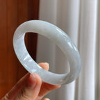 糯冰翡翠平安镯（59mm）（yc216039）