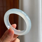 冰玻种翡翠平安镯（55.5mm）（yc344055）
