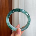 糯冰水墨花翡翠平安镯（57.8mm）（yc333814）
