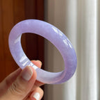 糯冰紫罗兰翡翠平安镯（54mm）（yc261403）