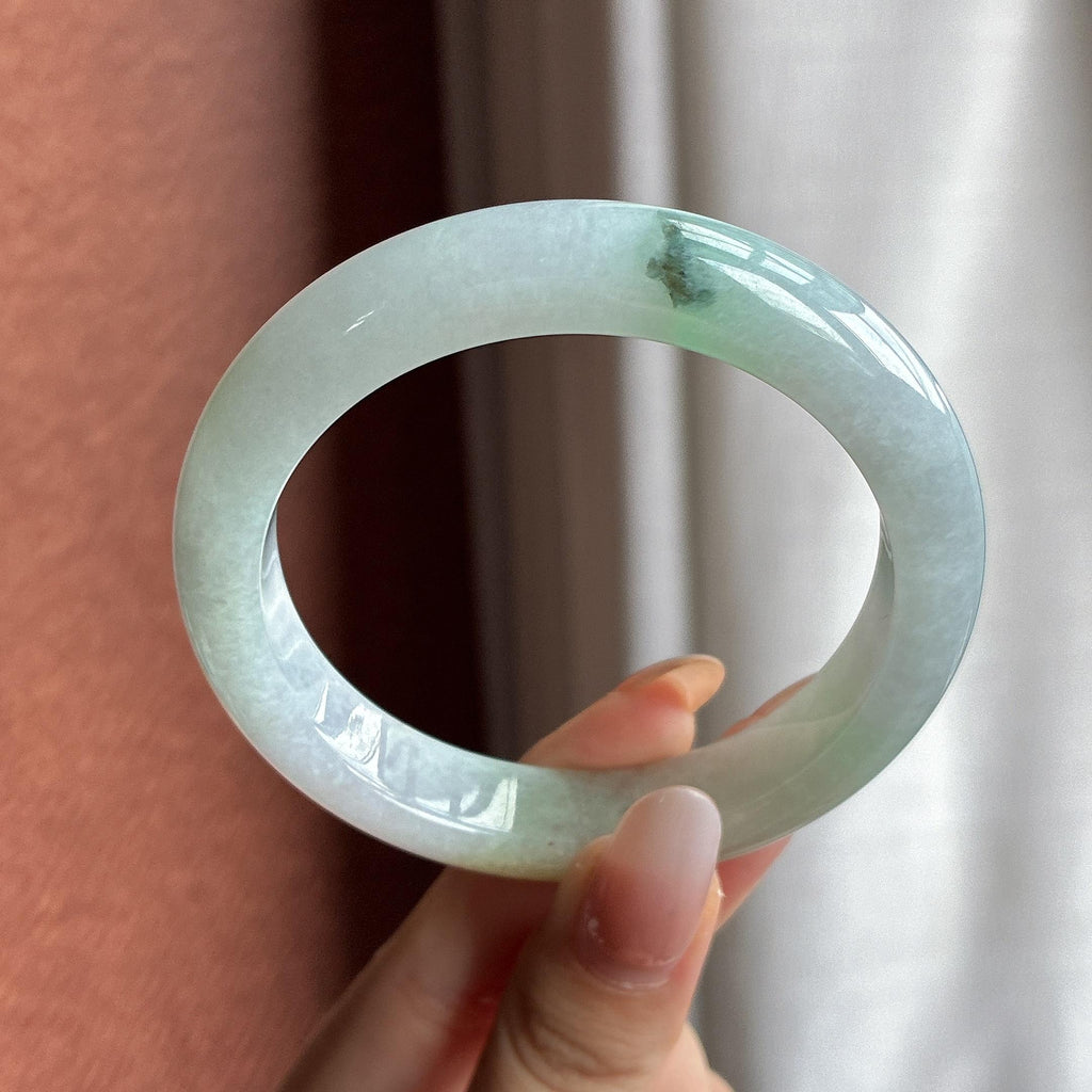 细糯冰黄翡特色正圈平安镯 56圈（yc774327）