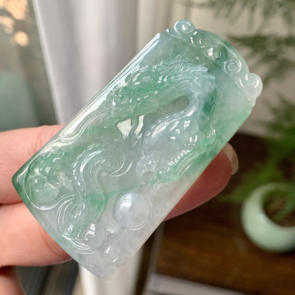 细糯种飘花龙牌挂件（yc284440）