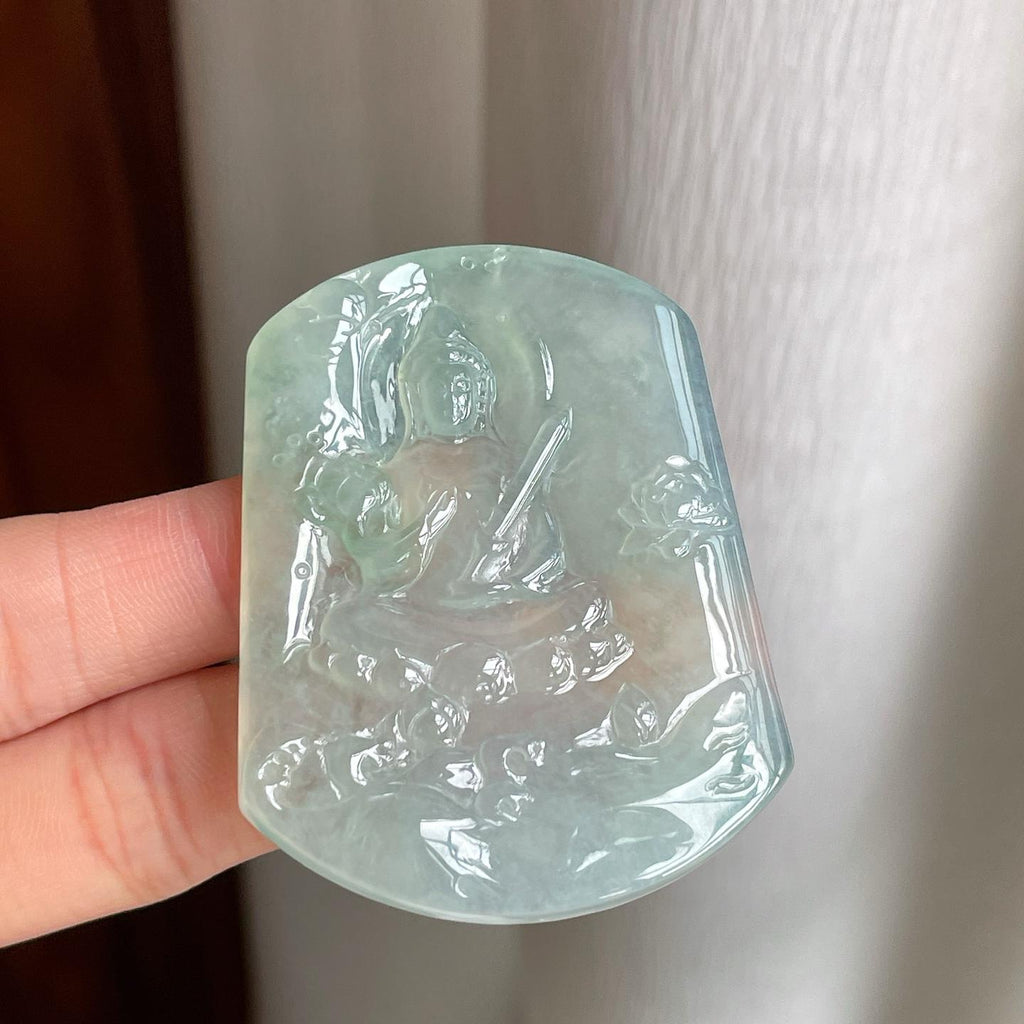 糯冰晴底翡翠虚空藏（yc303034）