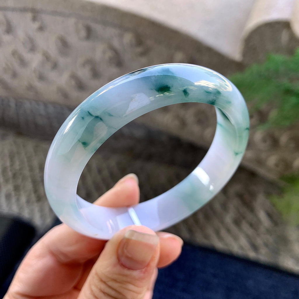 细糯种飘花平安镯（54mm）（yc305695）