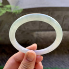 细糯种淡晴底圆条手镯（56.5mm）（yc213151）