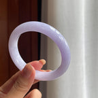 糯冰紫罗兰翡翠平安镯 58圈（yc428974）