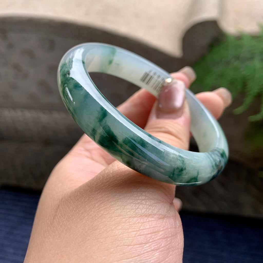 细糯种飘花平安镯（54.8mm）（yc297949）