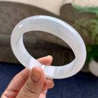细糯种无色宽版轮胎手镯（58mm）（yc233898）