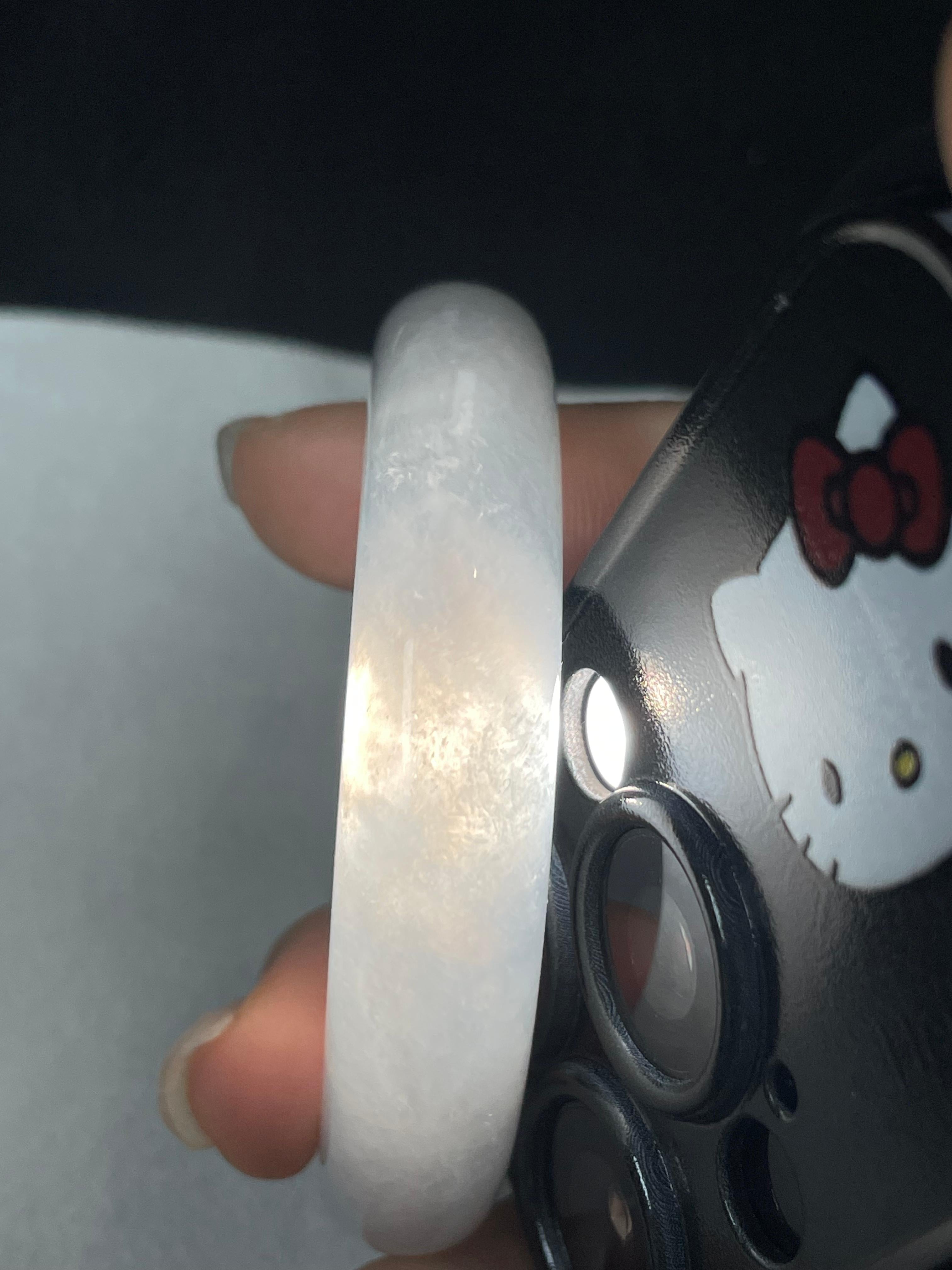 糯冰种无色贵妃手镯（56.2mm）