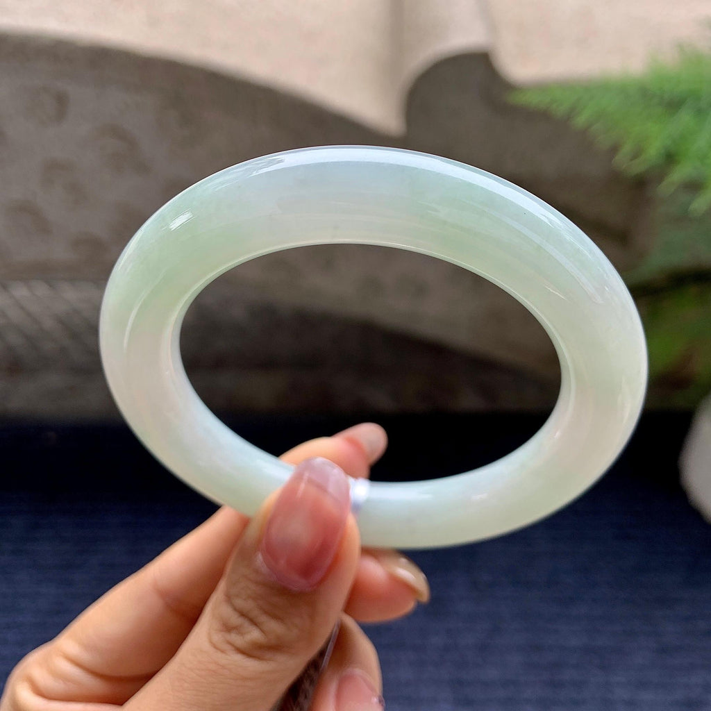 细糯种晴底圆条手镯（54.7mm）（yc281531）