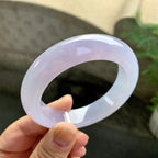 糯冰种紫罗兰平安镯（53.4mm）（yc261146）