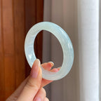 糯冰晴水翡翠平安镯（54.7mm)（yc424435）