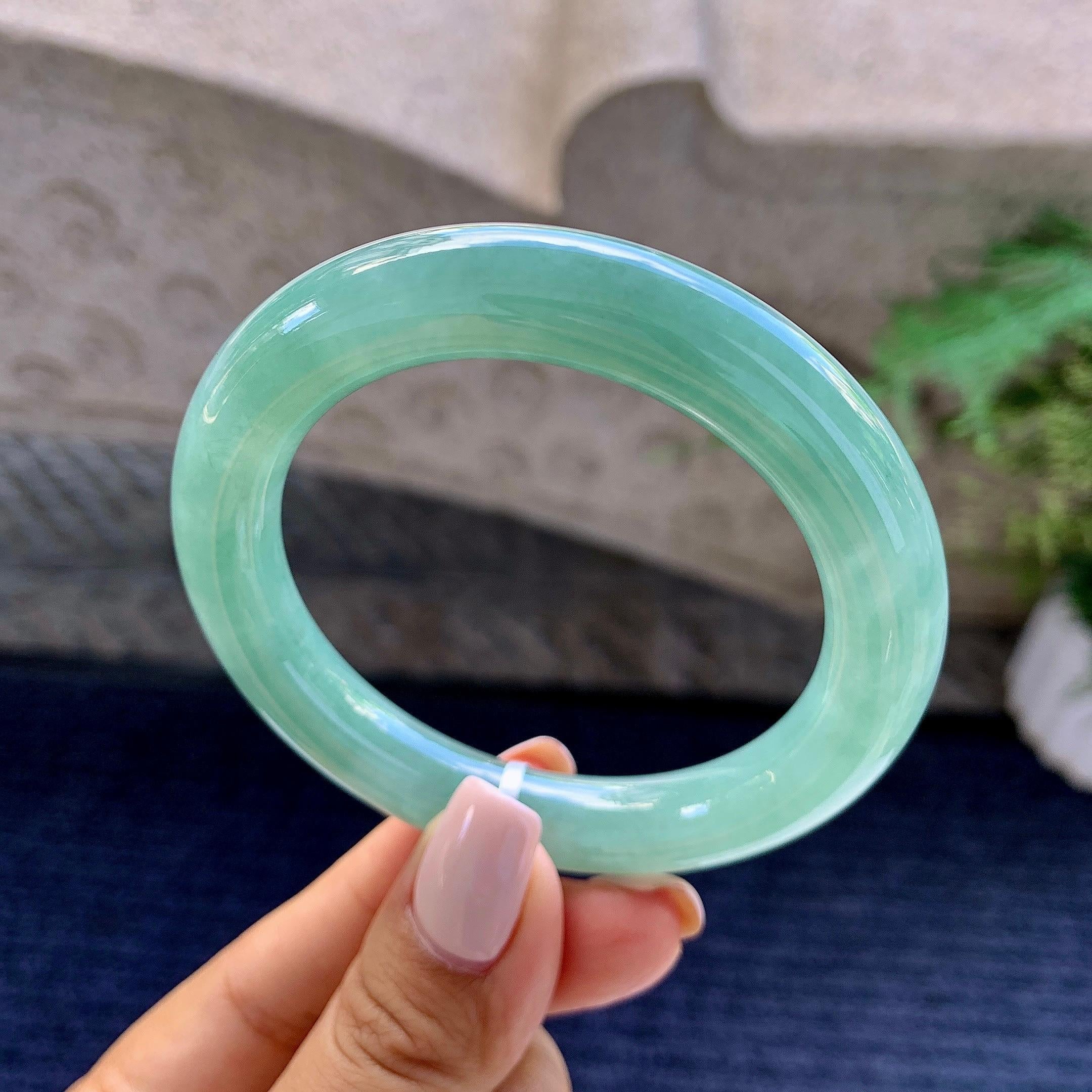 细糯种晴底圆条手镯（54mm）（yc223962）