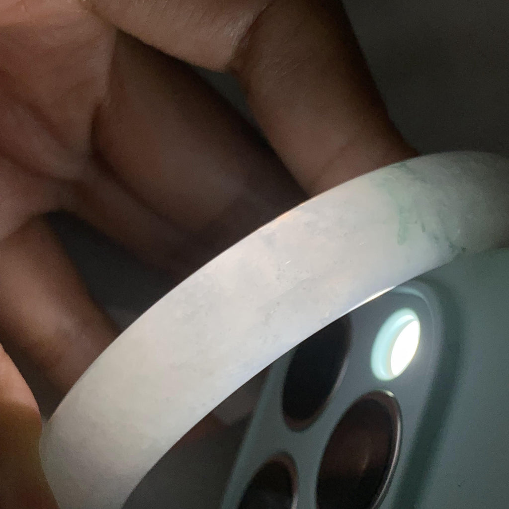 细糯种飘花贵妃手镯（56.4mm）（yc250447）