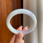 糯冰紫罗兰翡翠平安镯（57.3mm)（yc375375）