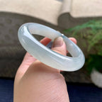 糯冰种飘花平安镯（54.7mm）（yc233917）
