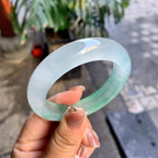 冰种晴水飘花平安镯（54.2mm）（yc292656）