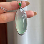 18k金镶冰种晴底翡翠挂件（yc402561）