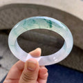 糯冰种飘花平安镯（57.3mm）（yc233902）