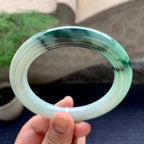 细糯种飘花圆条手镯（60.2mm)（yc198244）