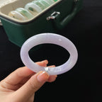 糯种紫罗兰正圈翡翠手镯（55.5mm）（yc019368）