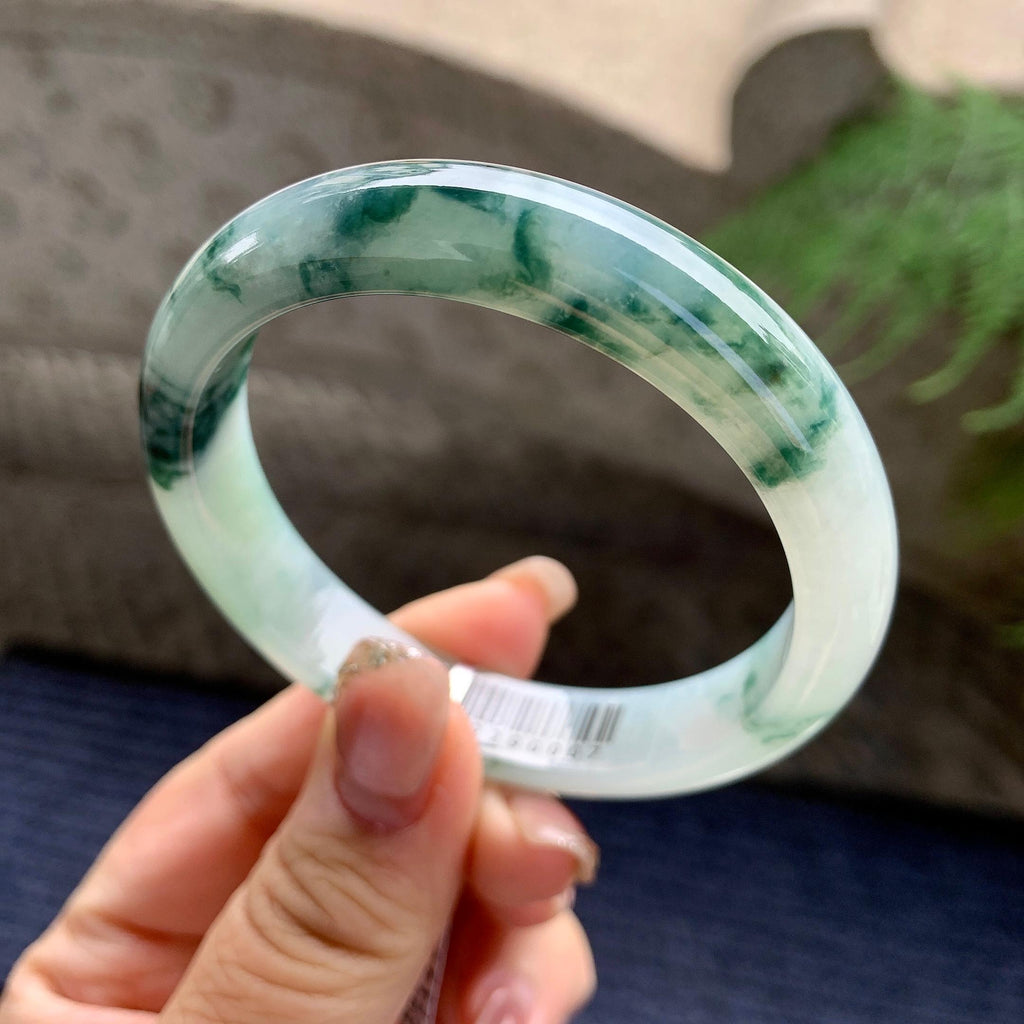 细糯种飘花平安镯（54.8mm）（yc297949）