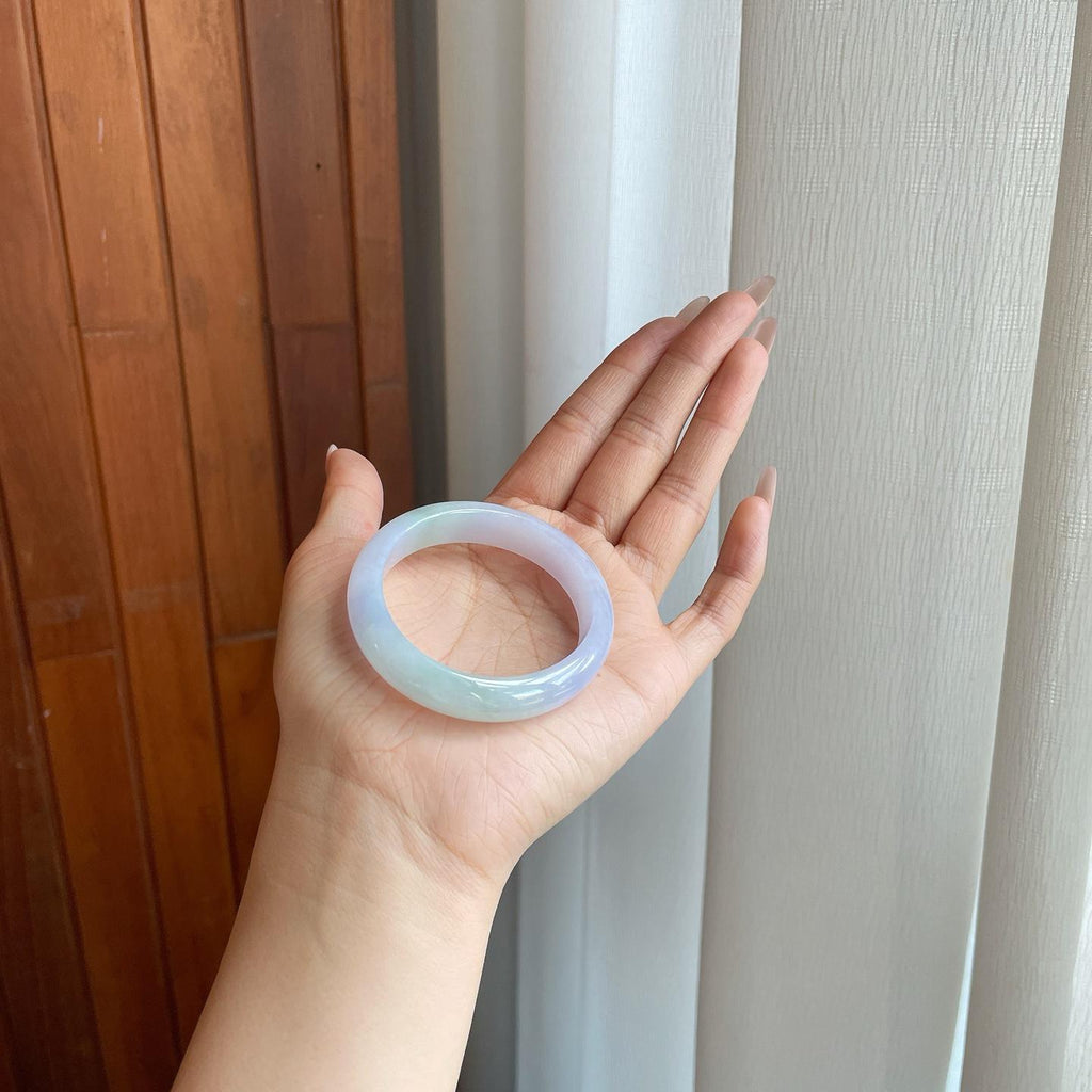 糯冰淡椿彩翡翠贵妃镯（51.3mm（yc279378）