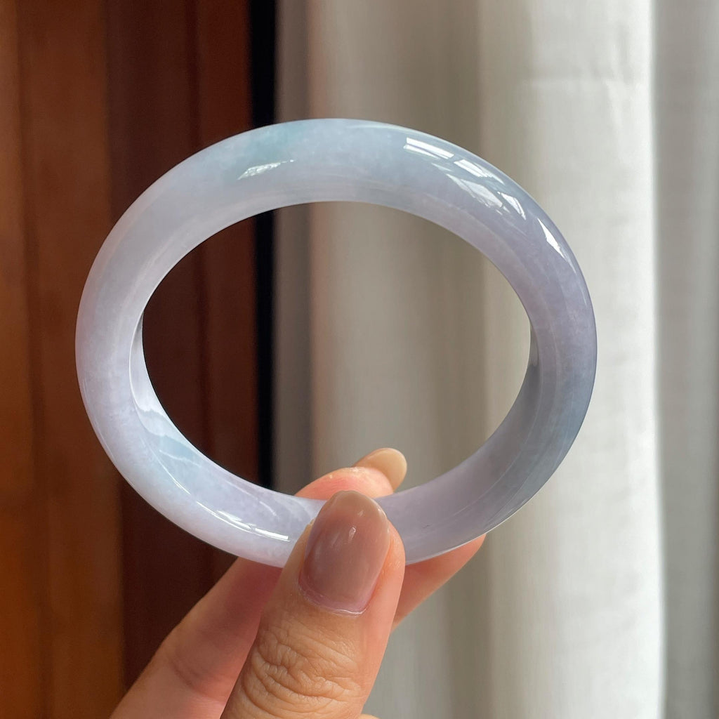 糯冰紫罗兰翡翠平安镯（57.5mm）（yc411290）
