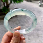 冰种飘花平安镯（56.7mm）（yc233908）