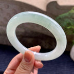 细糯种淡晴底圆条手镯（57.4mm）（yc267218）