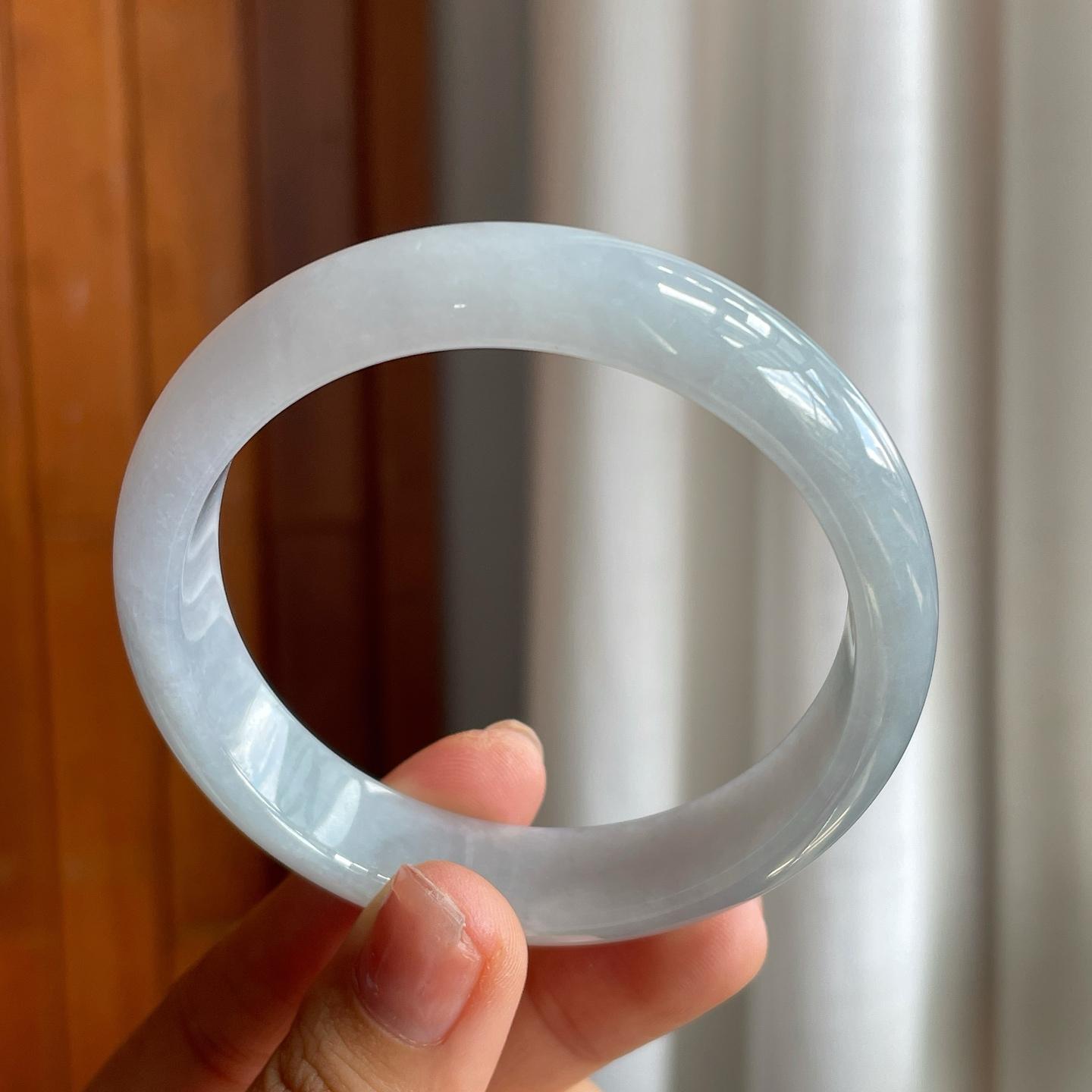 糯冰翡翠平安镯（58.6mm）（yc215240）