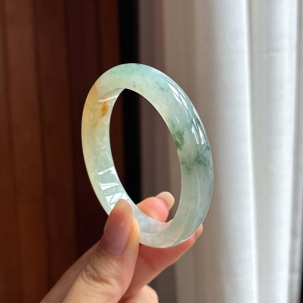 Vòng Ngọc Bích Mi Phi Tuyết Băng Phấn Hoa Đặc Sắc size 52