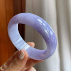 糯冰紫罗兰宽版翡翠平安镯（56.5mm）（yc254959）