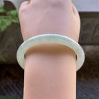 细糯种淡晴底圆条手镯（56.5mm）（yc213151）