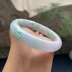细糯种飘花正圈平安镯56.3圈      天然缅甸A货翡翠（yc421242）