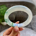 糯冰种飘花平安镯（57.1mm）（yc199554）