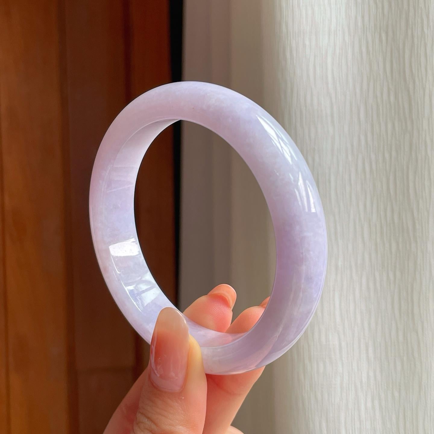 糯冰紫罗兰翡翠平安镯（58mm)（yc352498）