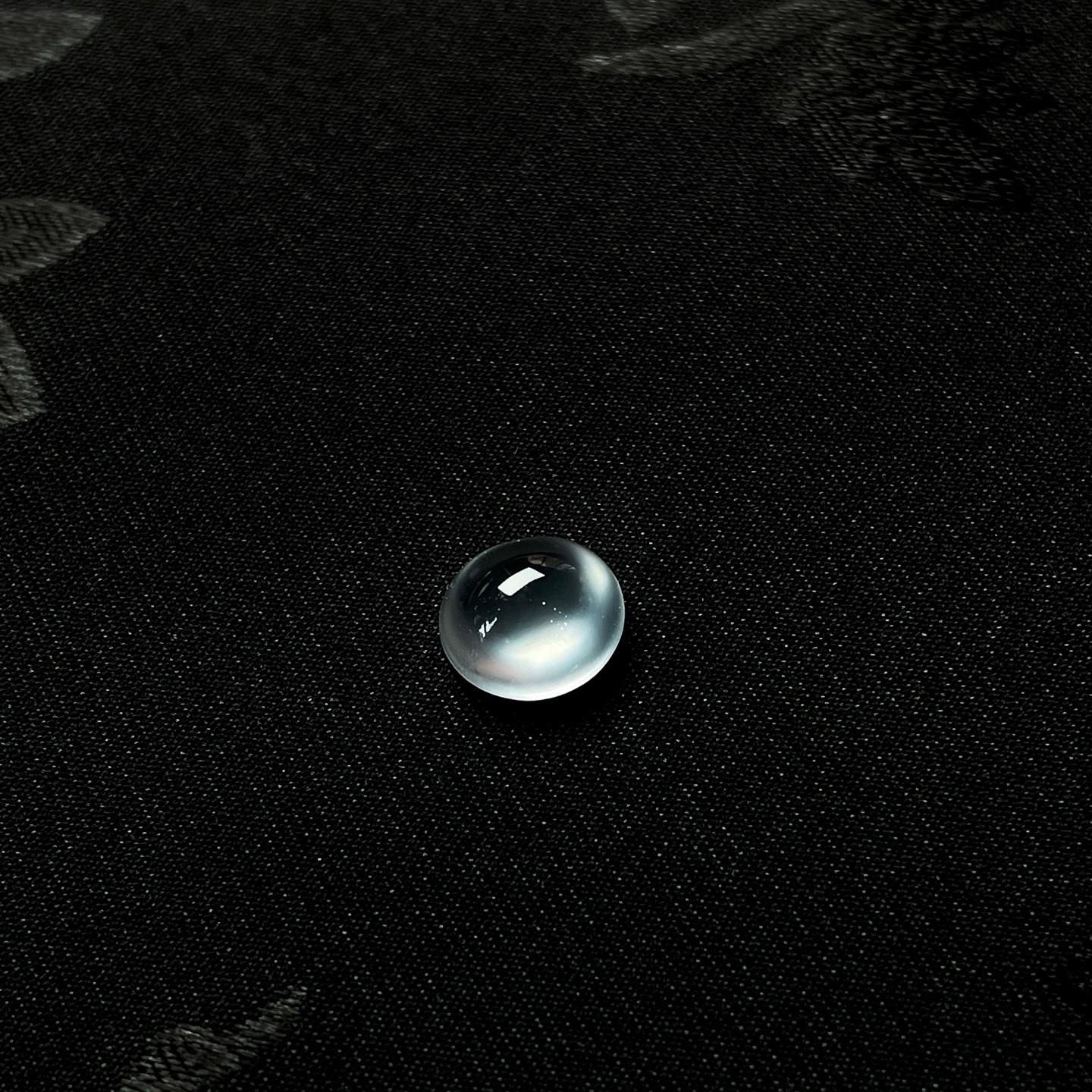 裸石冰玻种无色翡翠蛋面（yc251054）