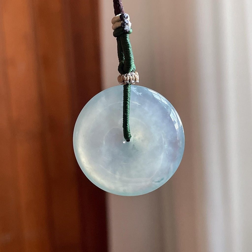 冰种无色平安扣挂件（yc759691）