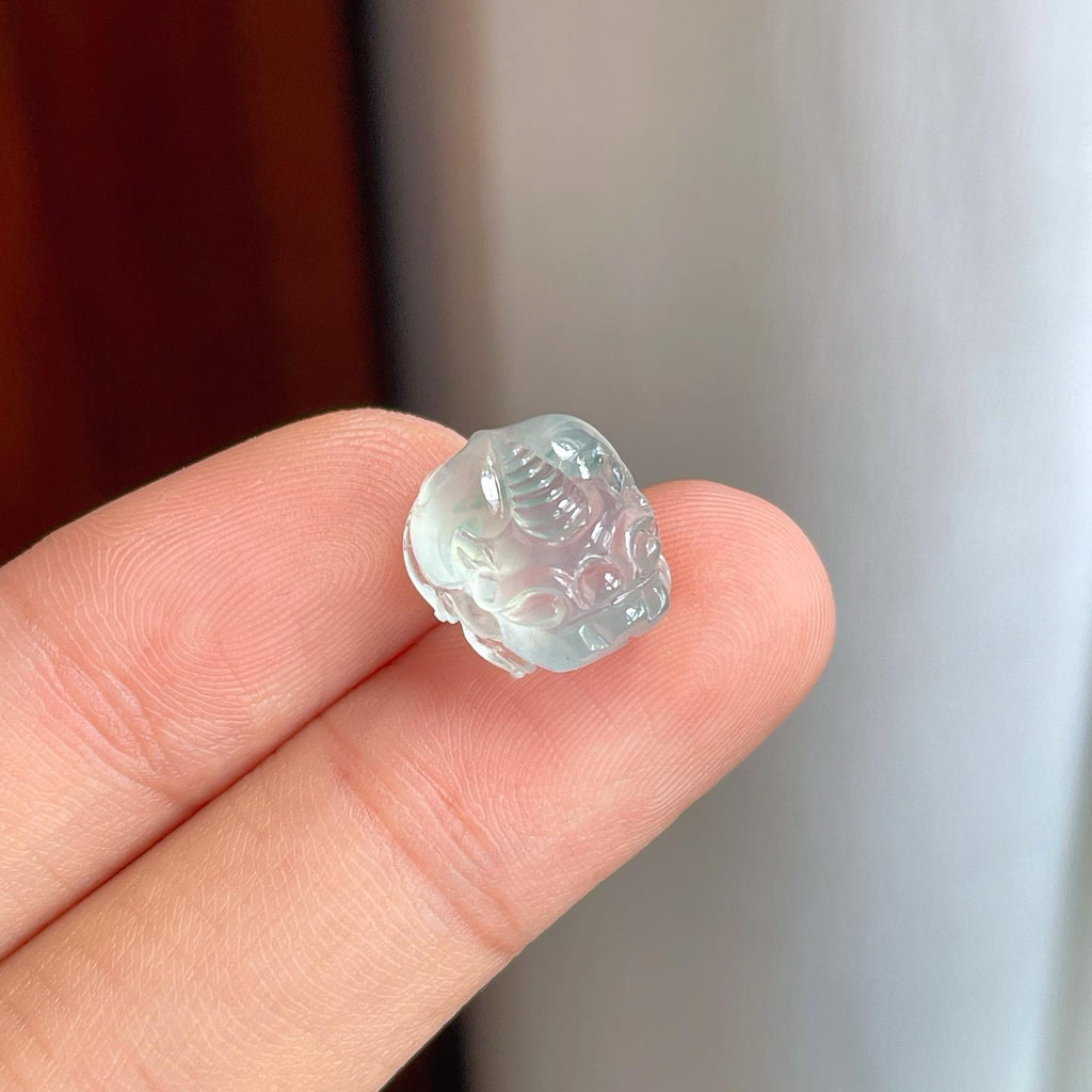 裸石冰种起光飘花翡翠貔貅（yc251039）