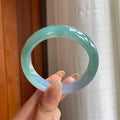 糯冰半山半水翡翠平安镯（55.6mm)（yc414441）