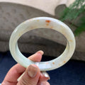 大圈口  细糯种洒金正圈平安镯  60.2圈口  天然缅甸A货翡翠（yc423820）