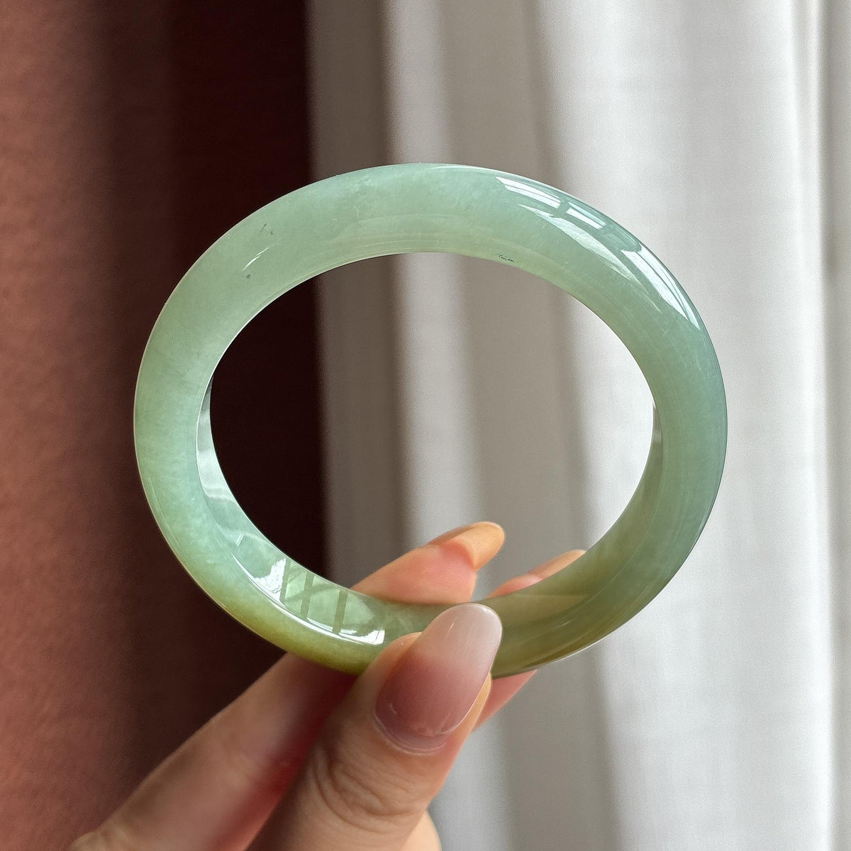 糯冰黄翡特色正圈平安镯 57圈（yc769466）