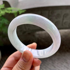 糯种淡粉底平安镯（54.2mm）（yc202349）