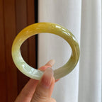 糯冰黄翡翡翠手镯（56.6mm）（yc272869）